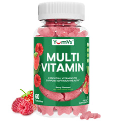 YUM-V'S multivitamin gummies bottle for easy daily immune support.