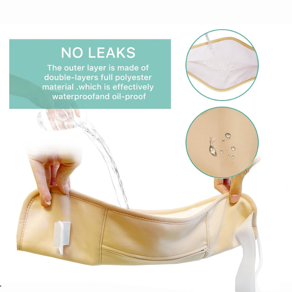 Yumiwoow castor oil pack wrap mess-free design protects sheets and clothing.