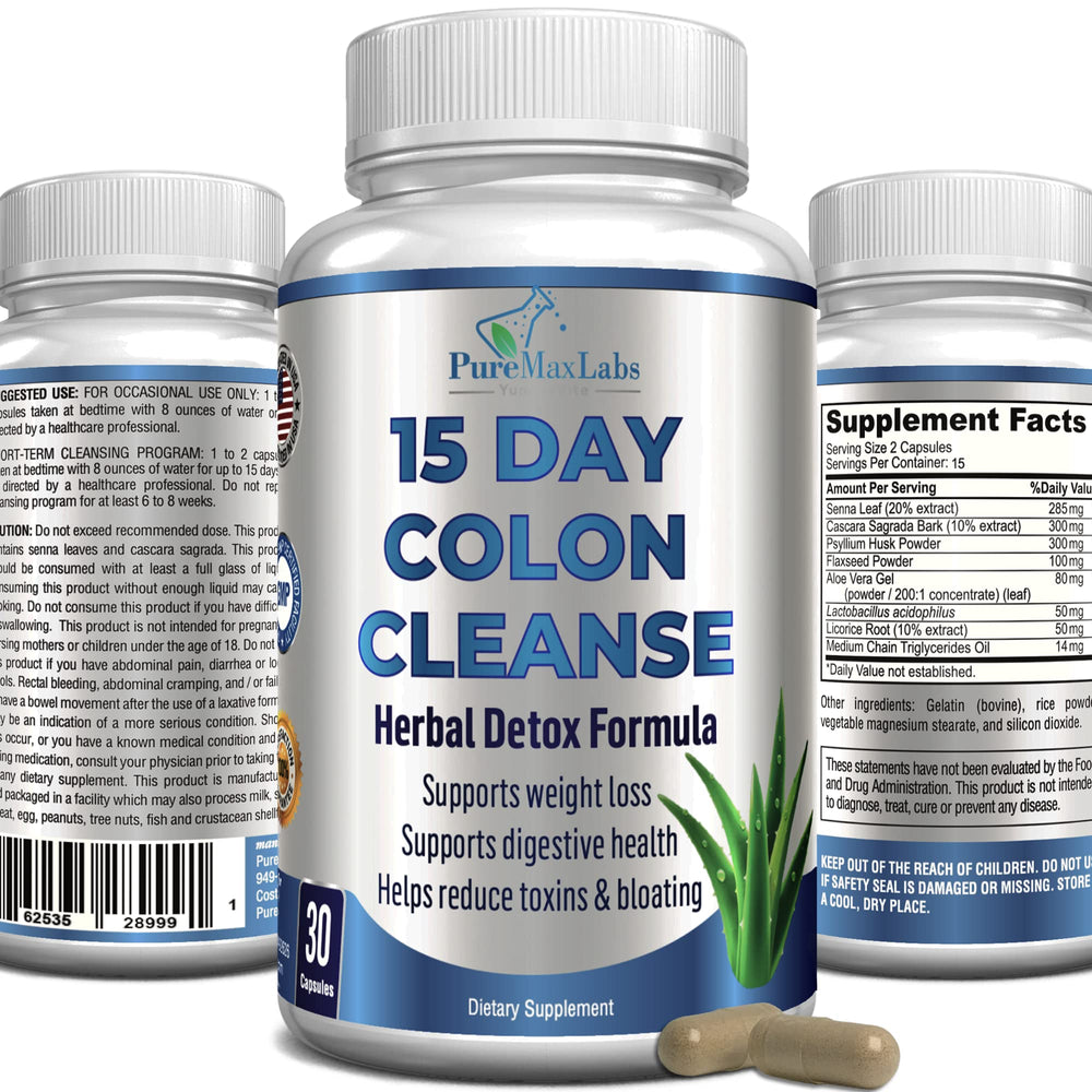 YUMMYVITE 15 Day Colon Cleanse bottle with herbal formula for gentle detox