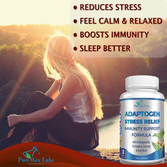 YUMMYVITE Adaptogen Stress Relief two-bottle pack demonstrating convenient two-pack for regular use.