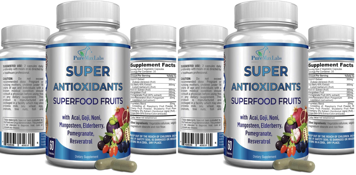 YUMMYVITE Super Antioxidant bottle front highlighting premium antioxidant blend for daily wellness