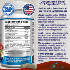 YUMMYVITE Super Antioxidant capsules closeup showing an easy-to-swallow daily supplement