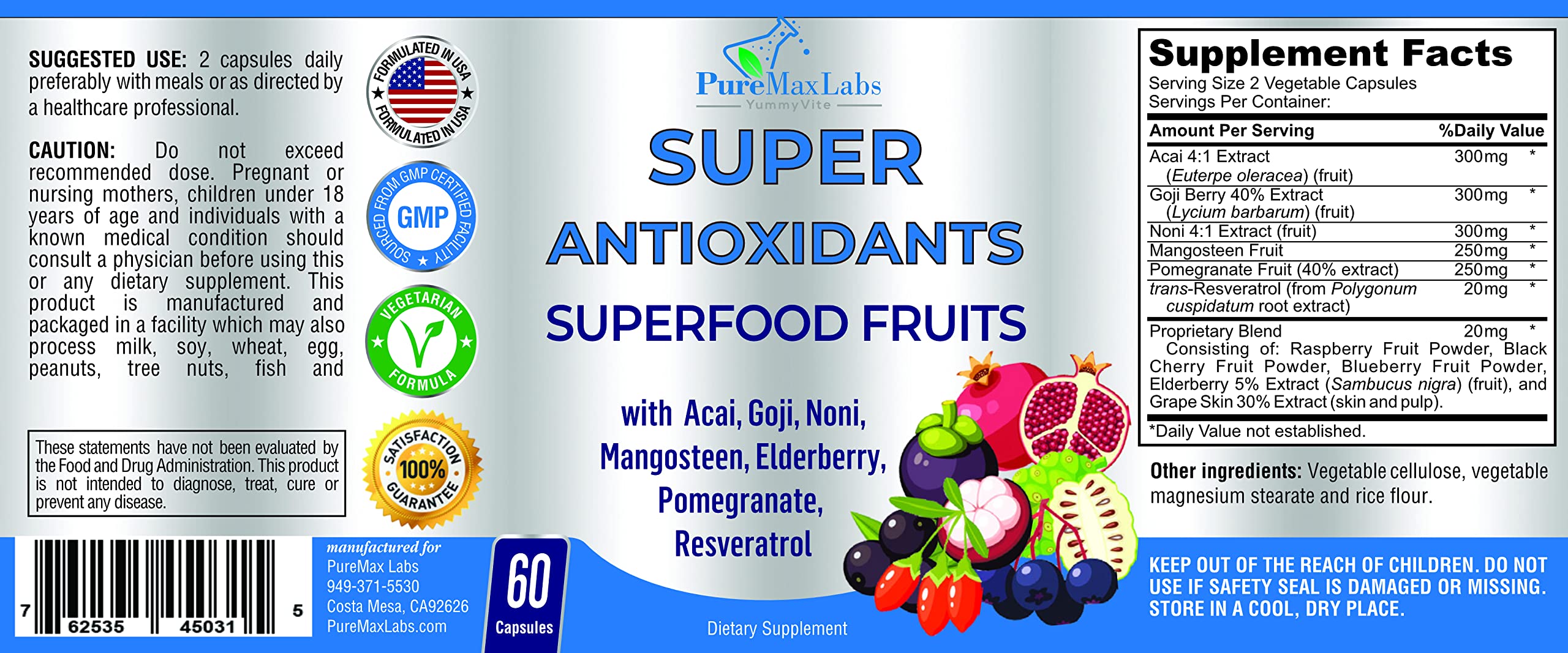 YUMMYVITE Super Antioxidant daily usage scene with a glass of water