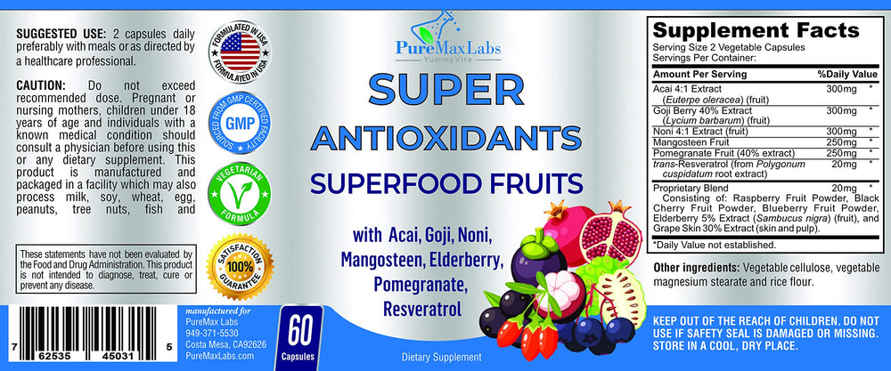 YUMMYVITE Super Antioxidant daily usage scene with a glass of water