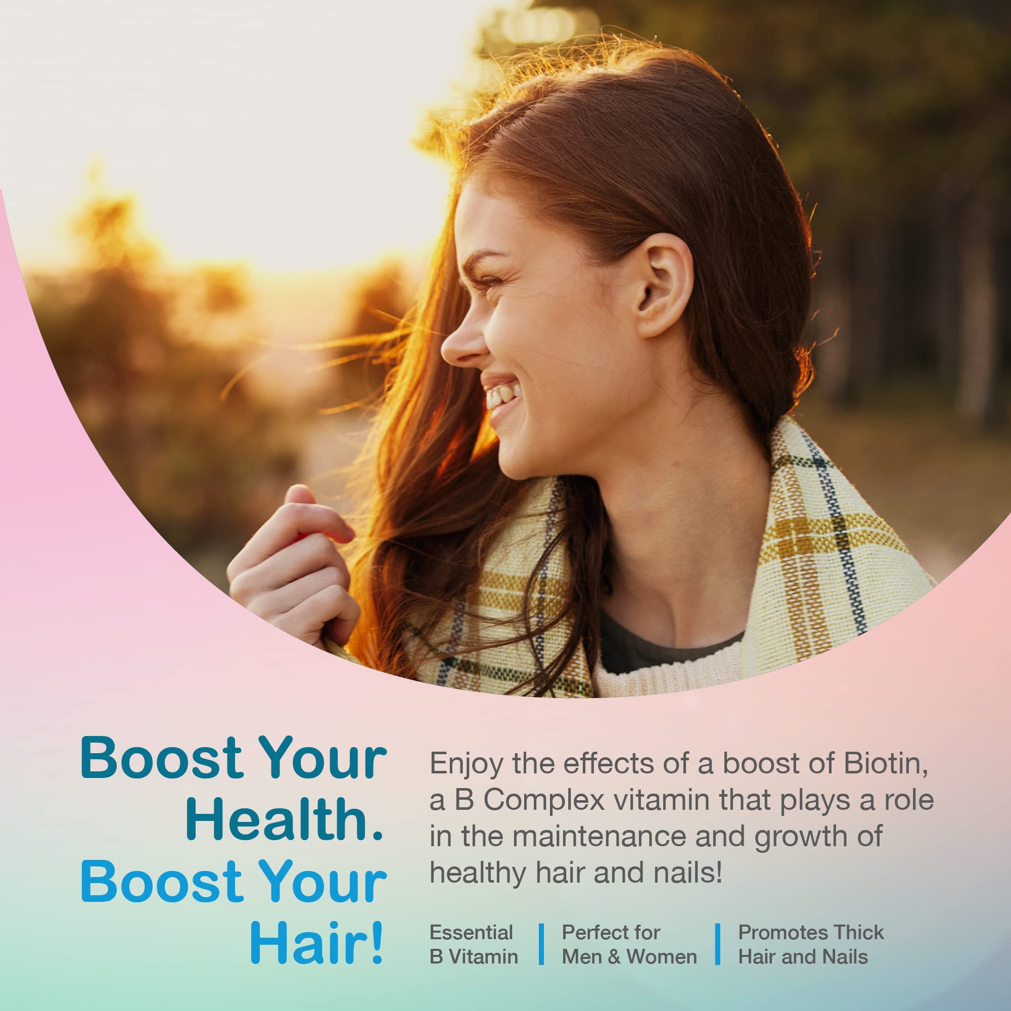 Ingredients graphic for YUM-V'S Biotin Gummies vegan, non-GMO, gluten-free