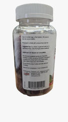 Close-up of YUM-V'S Biotin Gummies with raspberry flavor and soft texture.