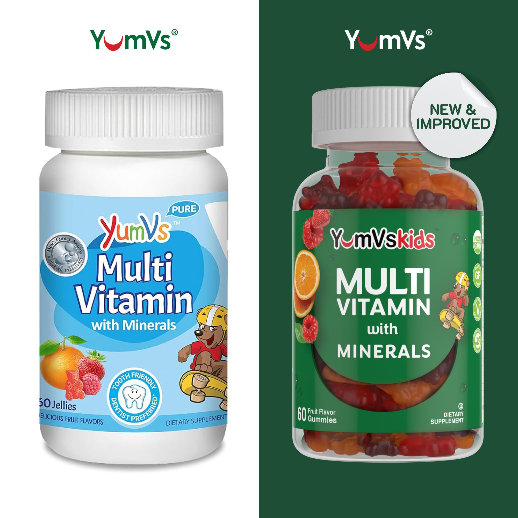 Gomitas sabor fruta de Yum-V'S para niños