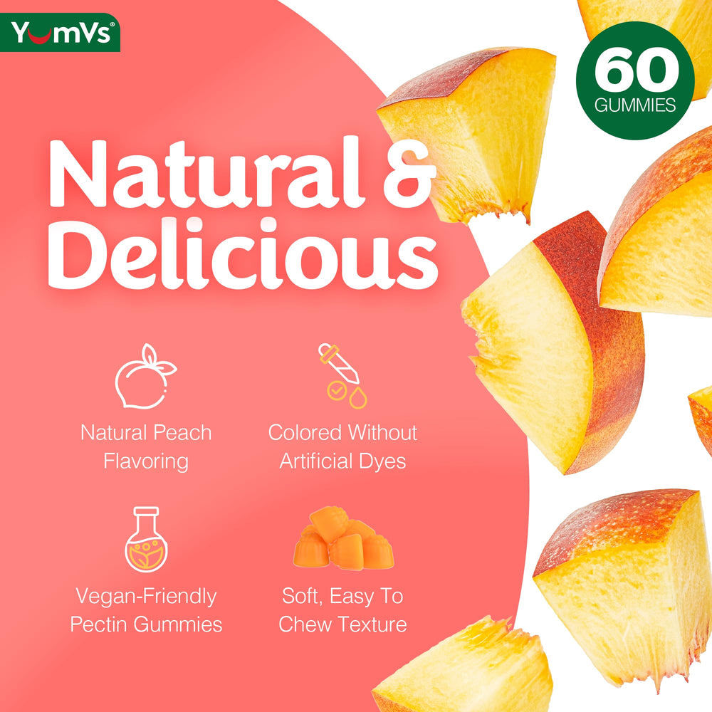 YUM-V'S Ginger Gummies vegan-friendly formula with clean ingredients.