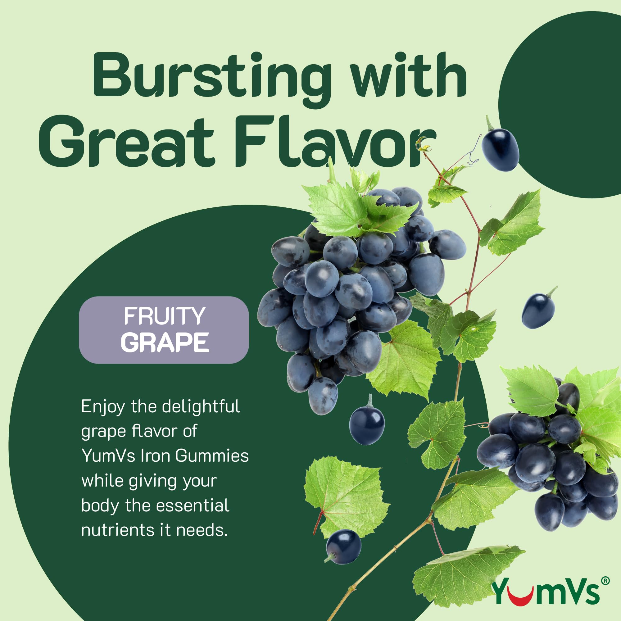 YUM-V'S Iron Gummies being handed to a child for easy daily iron