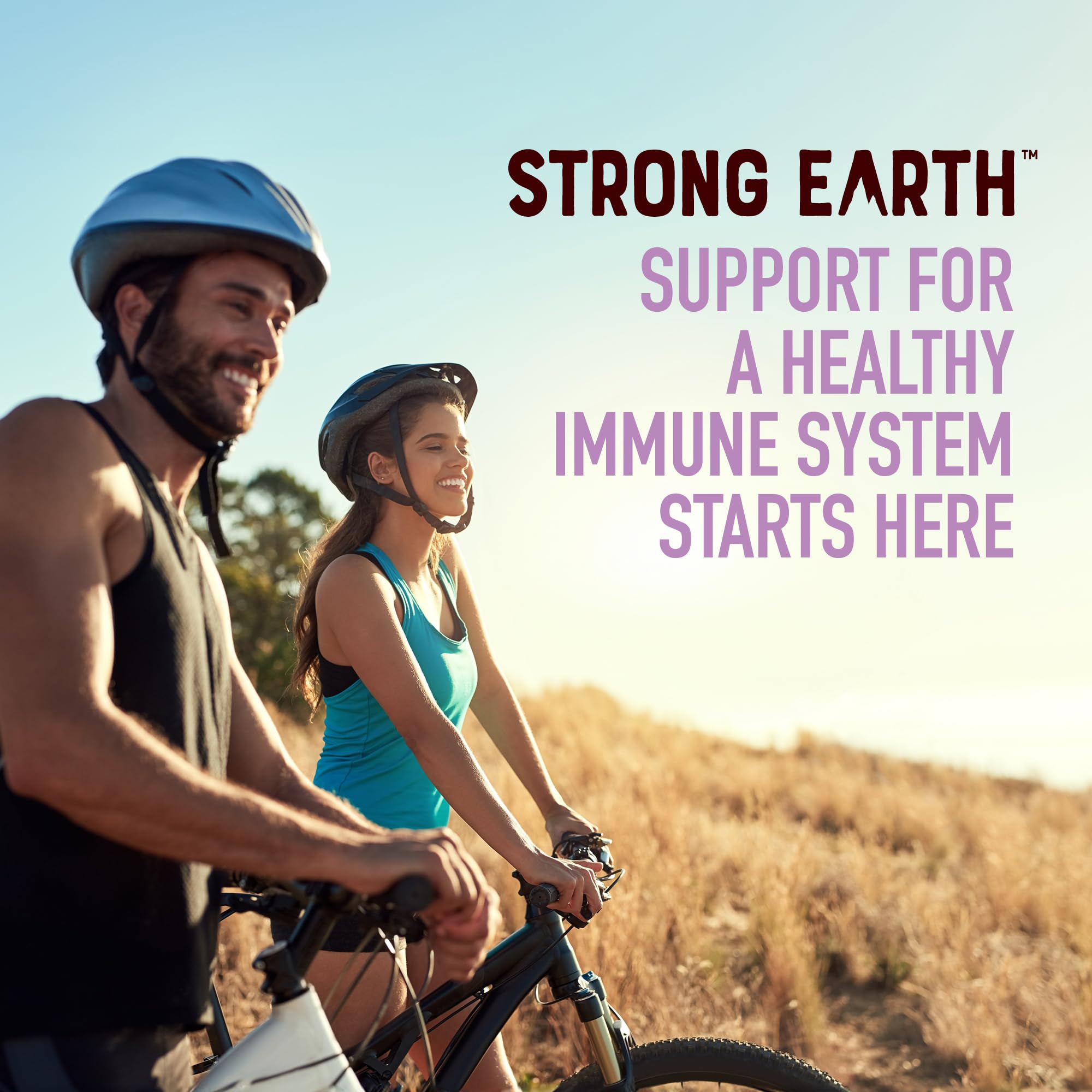 USA-made Strong Earth Elderberry Gummies bottle ready for daily wellness