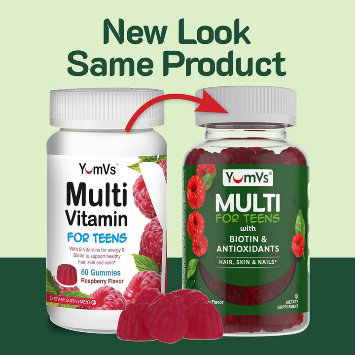 Pack of two bottles ready for family use and daily teen vitamin routine.