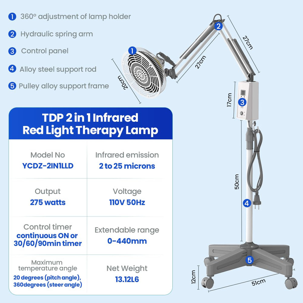 YUNCHI therapy lamp on base suitable for various rooms