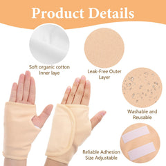 Yuomeaz castor oil pack hand wrap prevents leakage to protect surfaces
