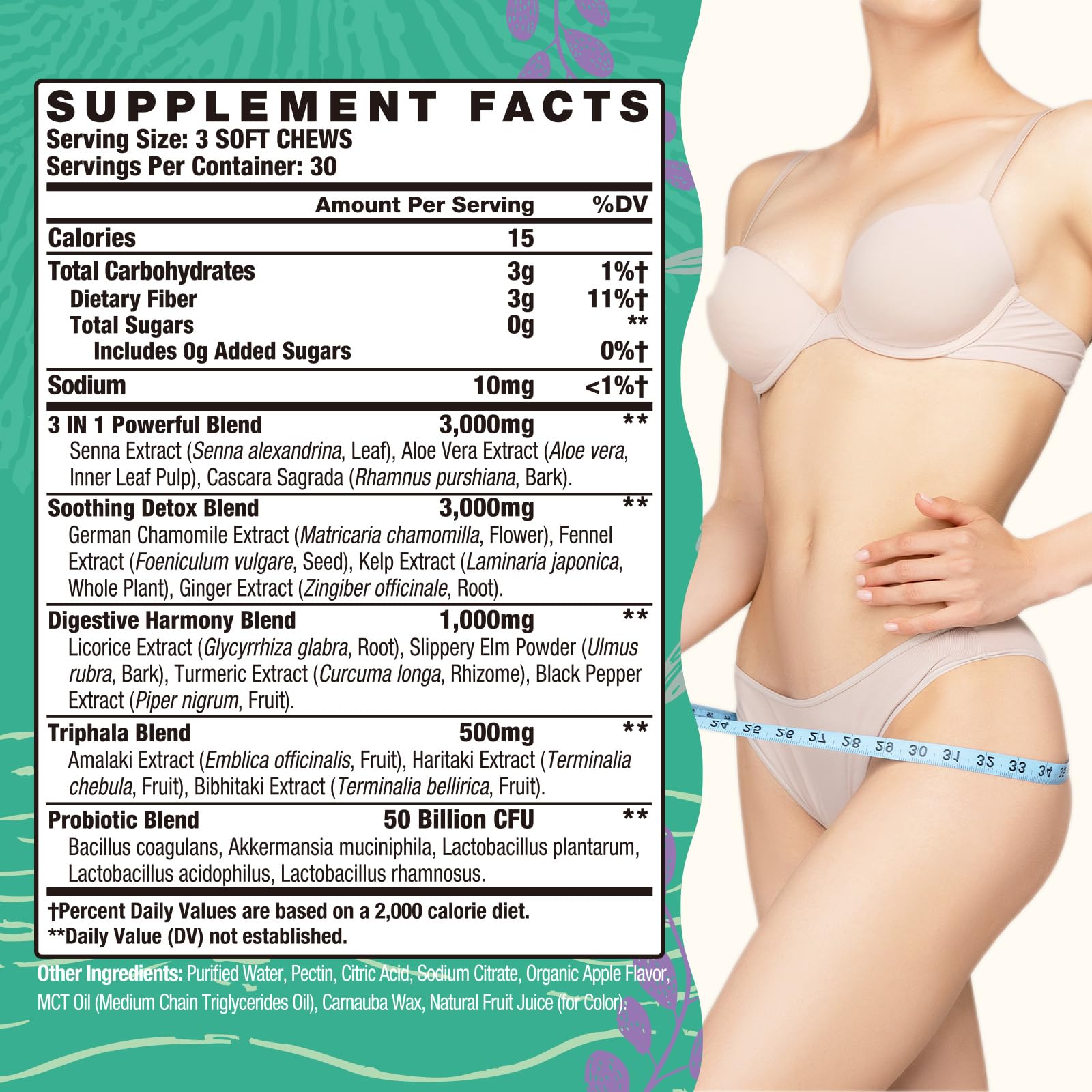 Yusnkioin Colon Cleanse bottle highlighting gentle detox support