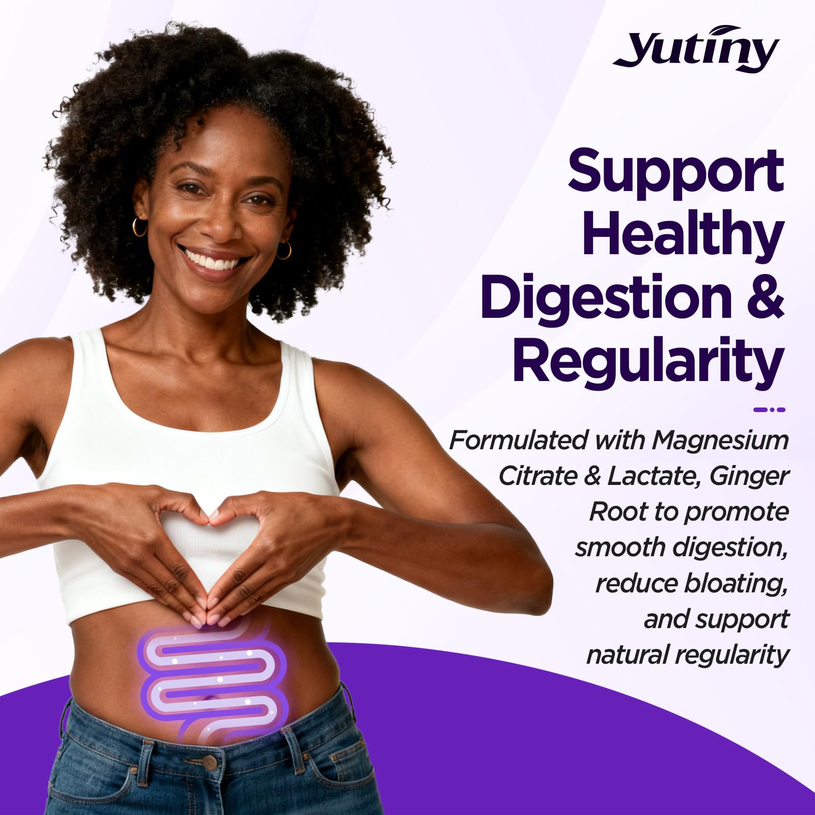 Yutiny Magnesium Complex blend with ashwagandha and lemon balm for stress relief