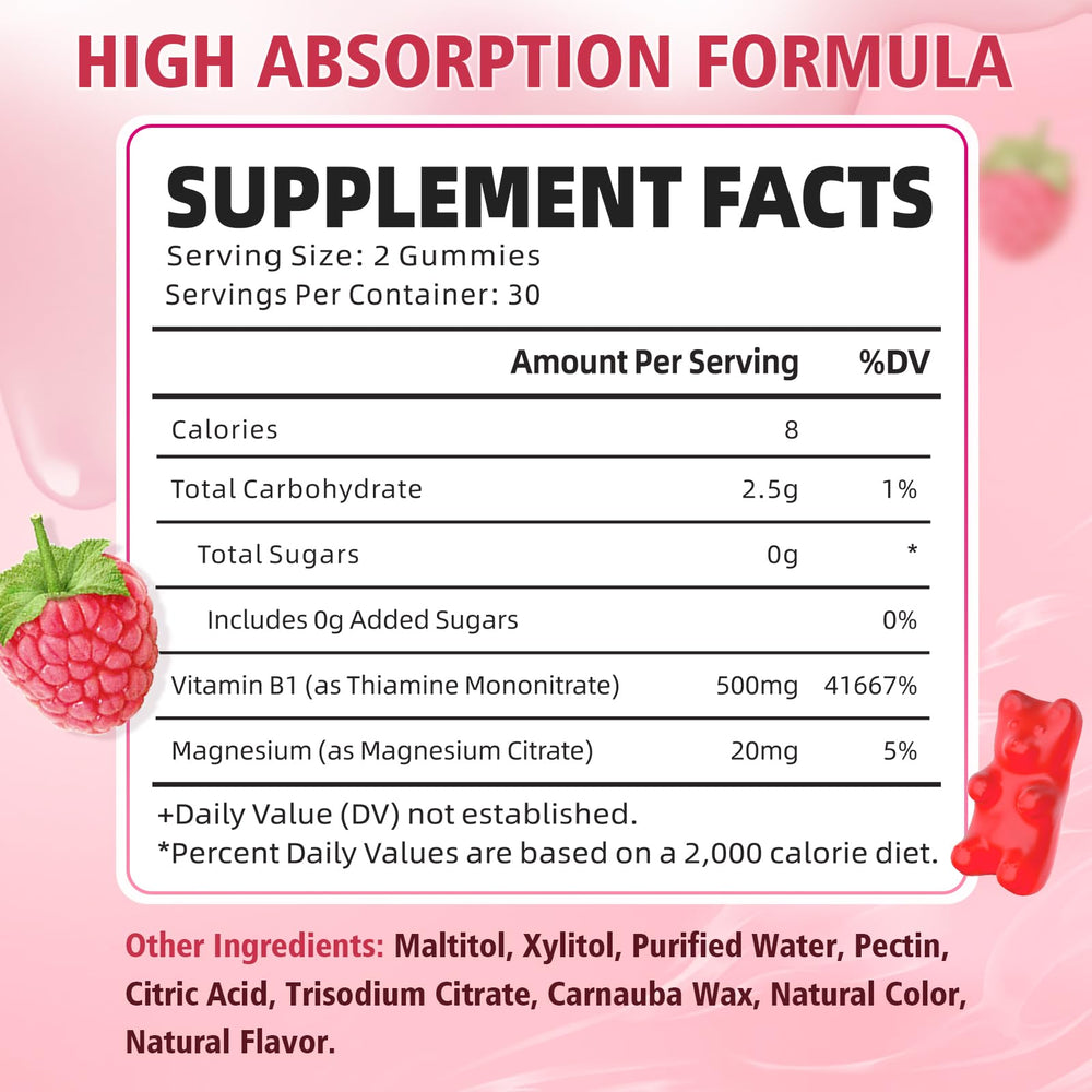 YUULAI B1 Gummies showcasing energy support for daily vitality.