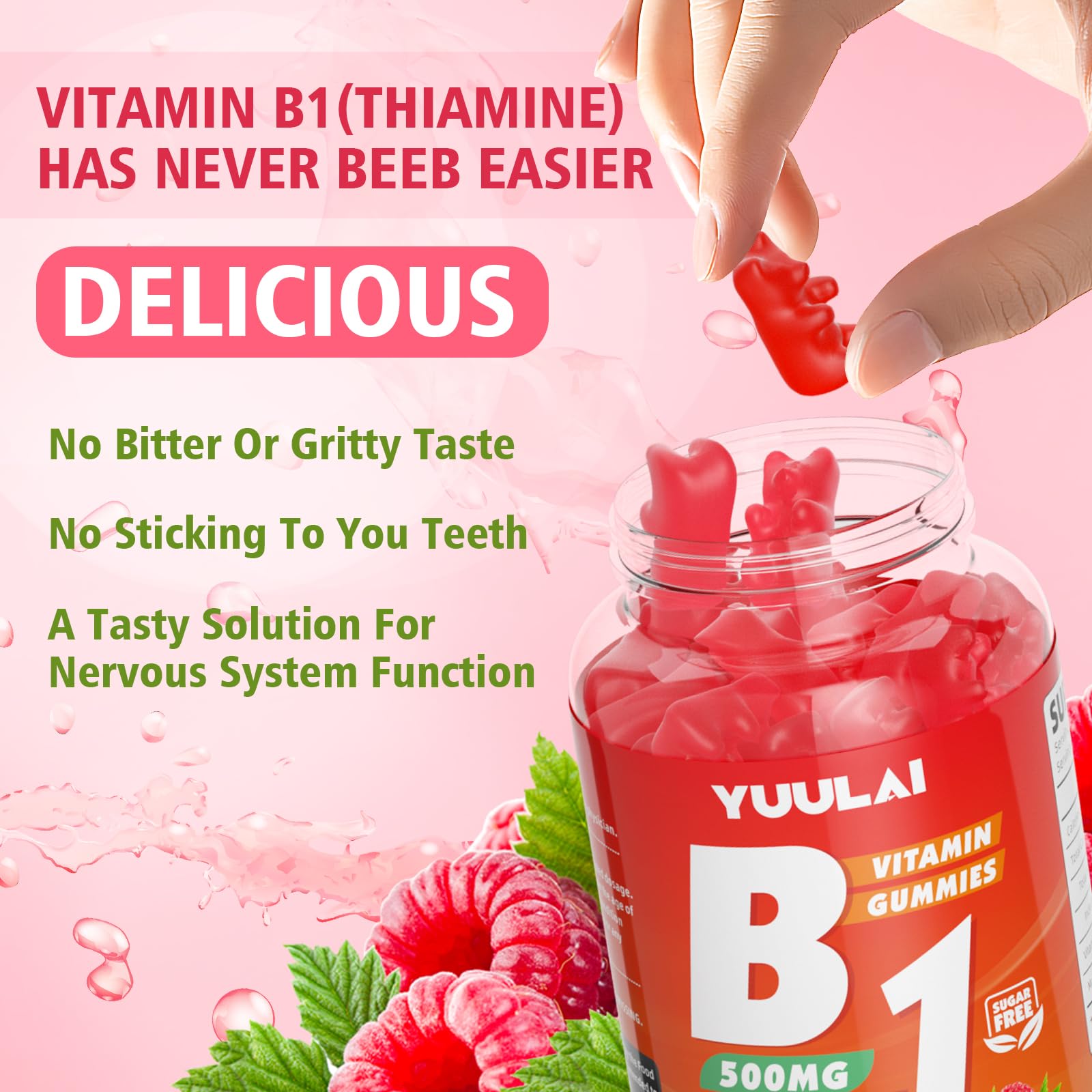 YUULAI B1 Gummies with magnesium citrate for balanced metabolism and support.