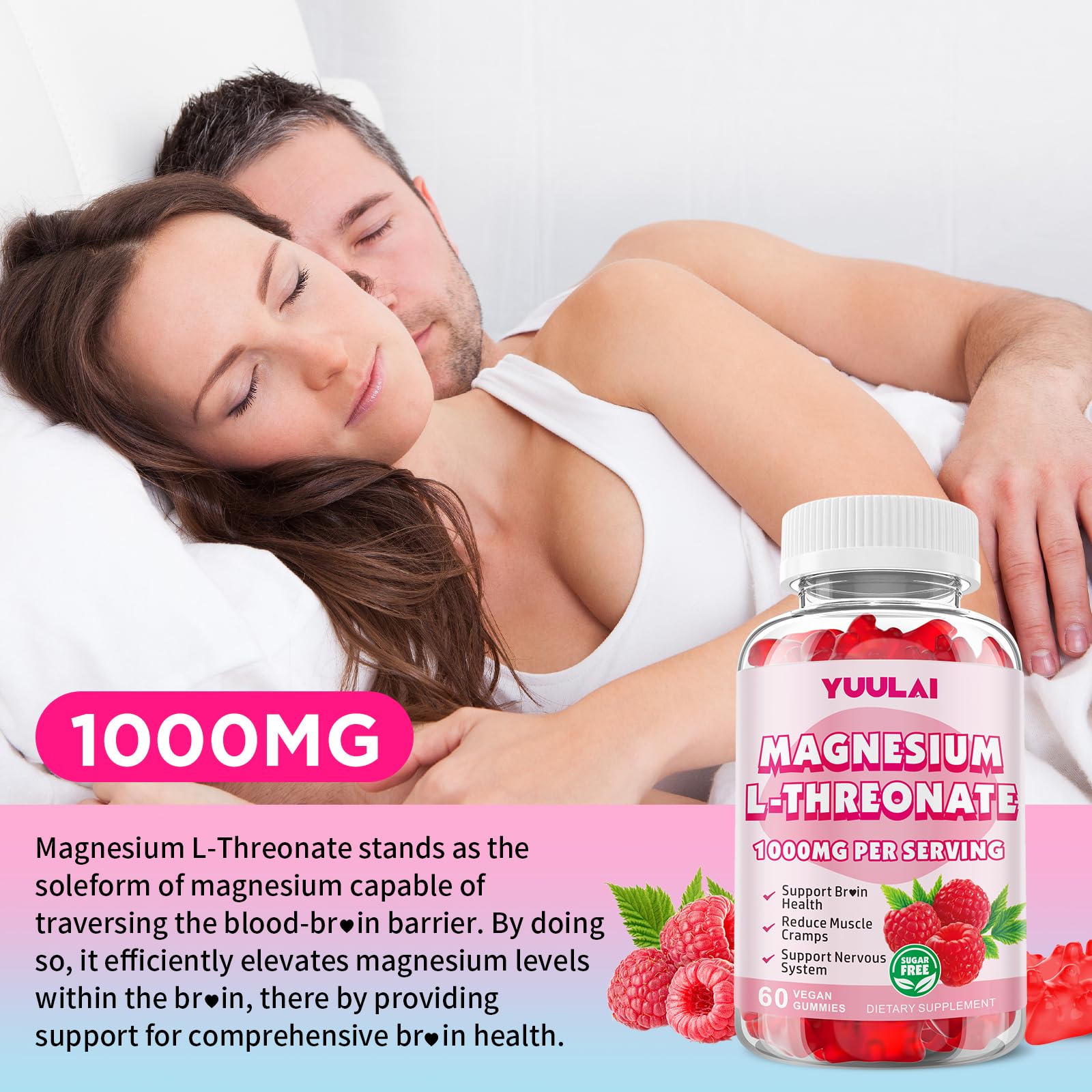 YUULAI gummies suitable for kids and adults, easy to chew.