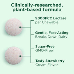 Yuve strawberry cream flavored chewable tablet on blister pack