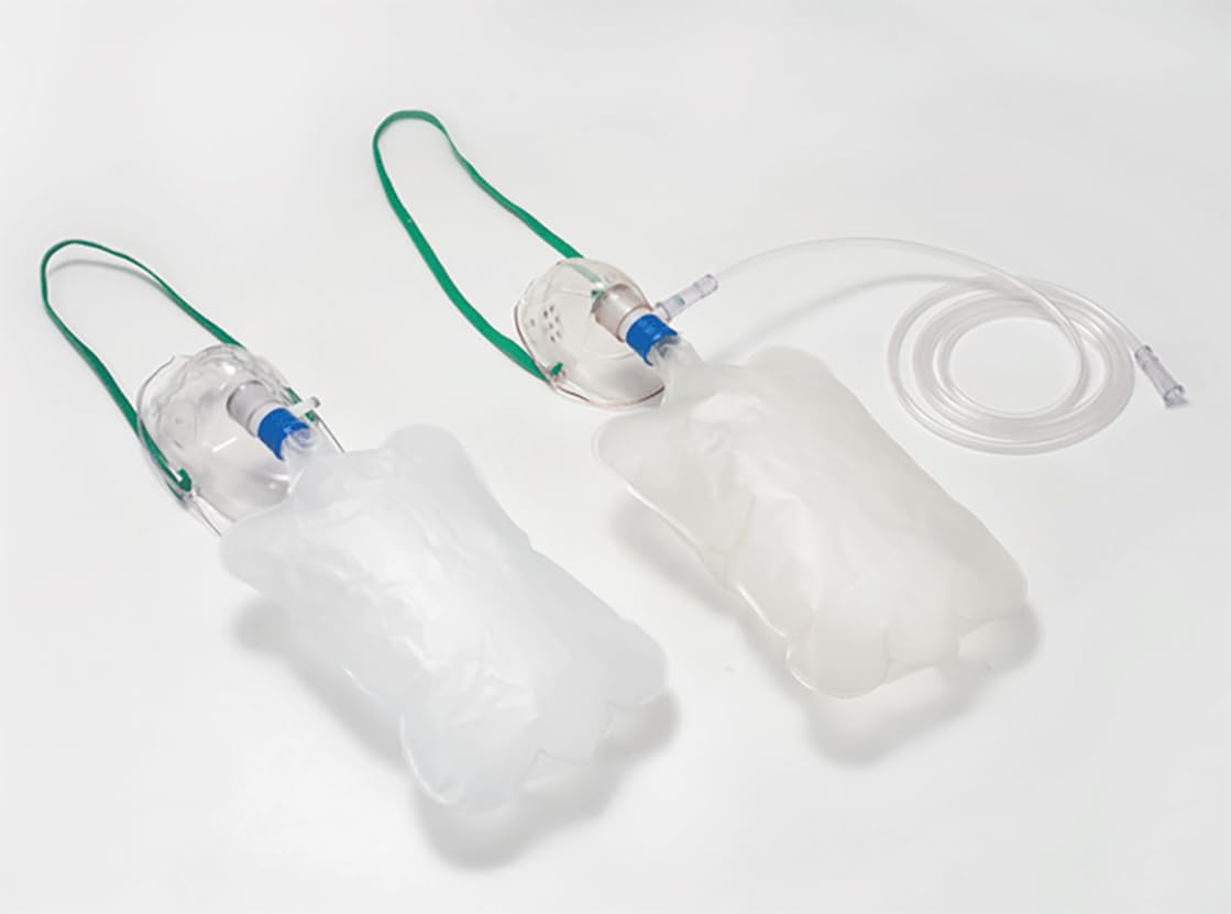 Yuwell two-pack adult non-rebreather mask with comfortable fit and adjustable seal.