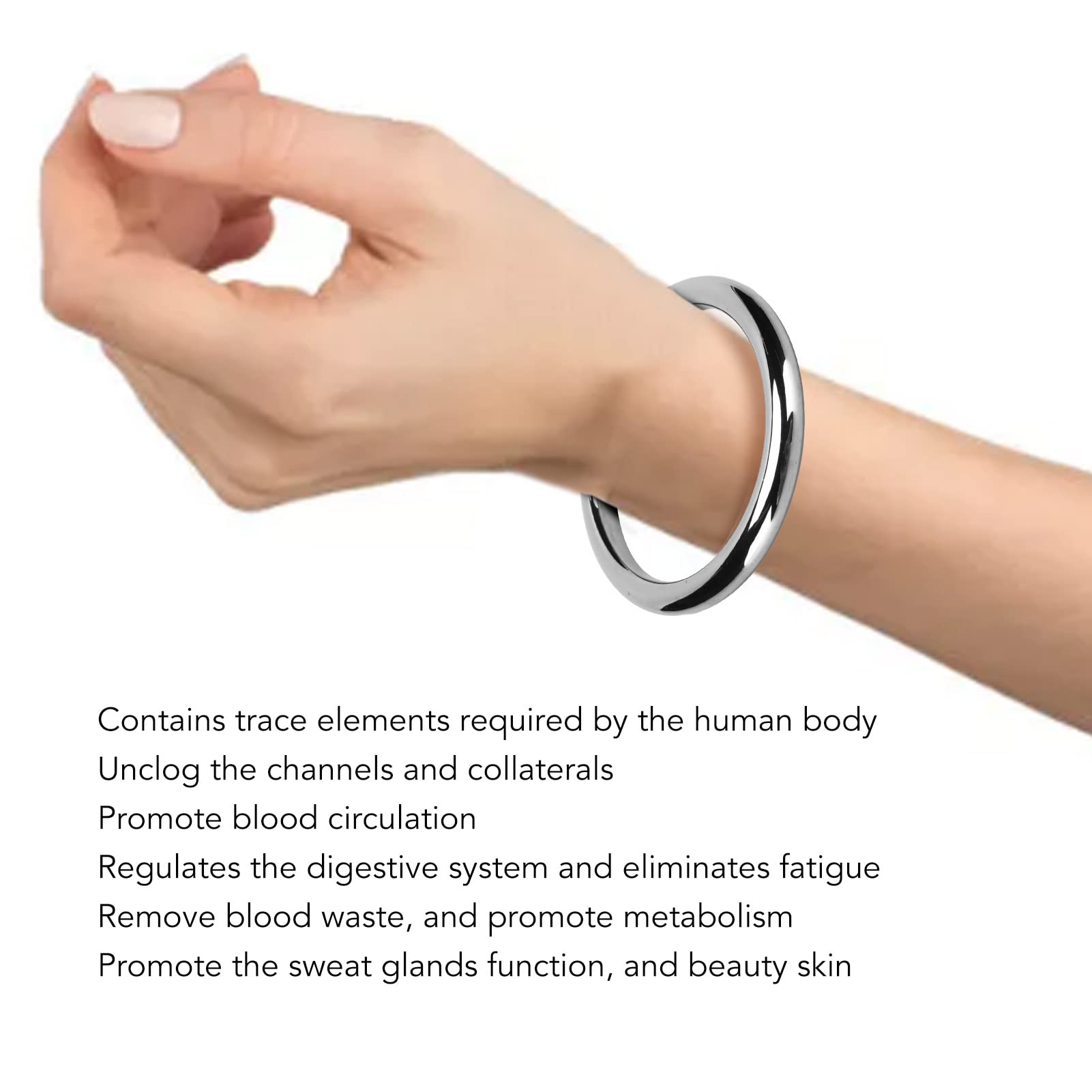 YUYTE Terahertz bracelet worn on wrist subtle style comfortable glaze finish
