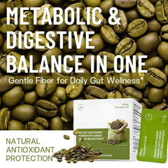 YVIP Green Coffee Extract Powder dissolving in water for a quick mixed drink.