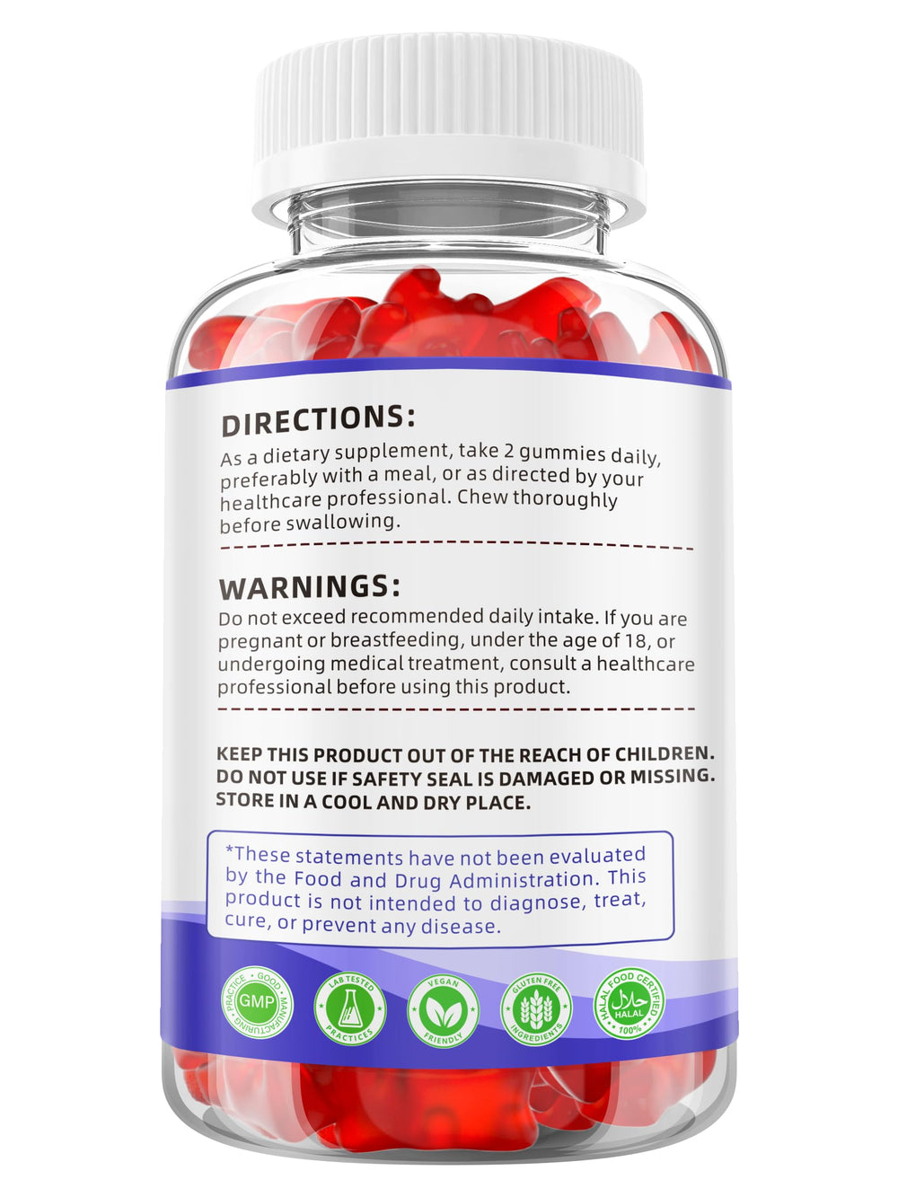 YXSW GLP-1 Gummies packaging highlights sugar-free formula and non-GMO ingredients.