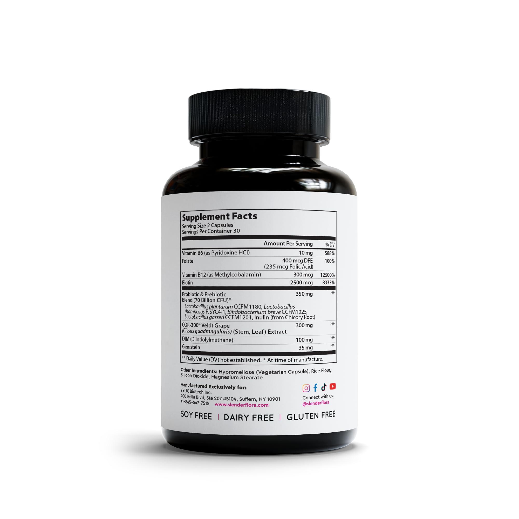 YYUX SlenderFlora made-in-USA seal emphasizes quality manufacturing.