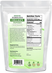 Z Natural Foods Collagen Peptides bottle showing grass-fed hydrolyzed collagen types 1 and 3 for skin and joints.