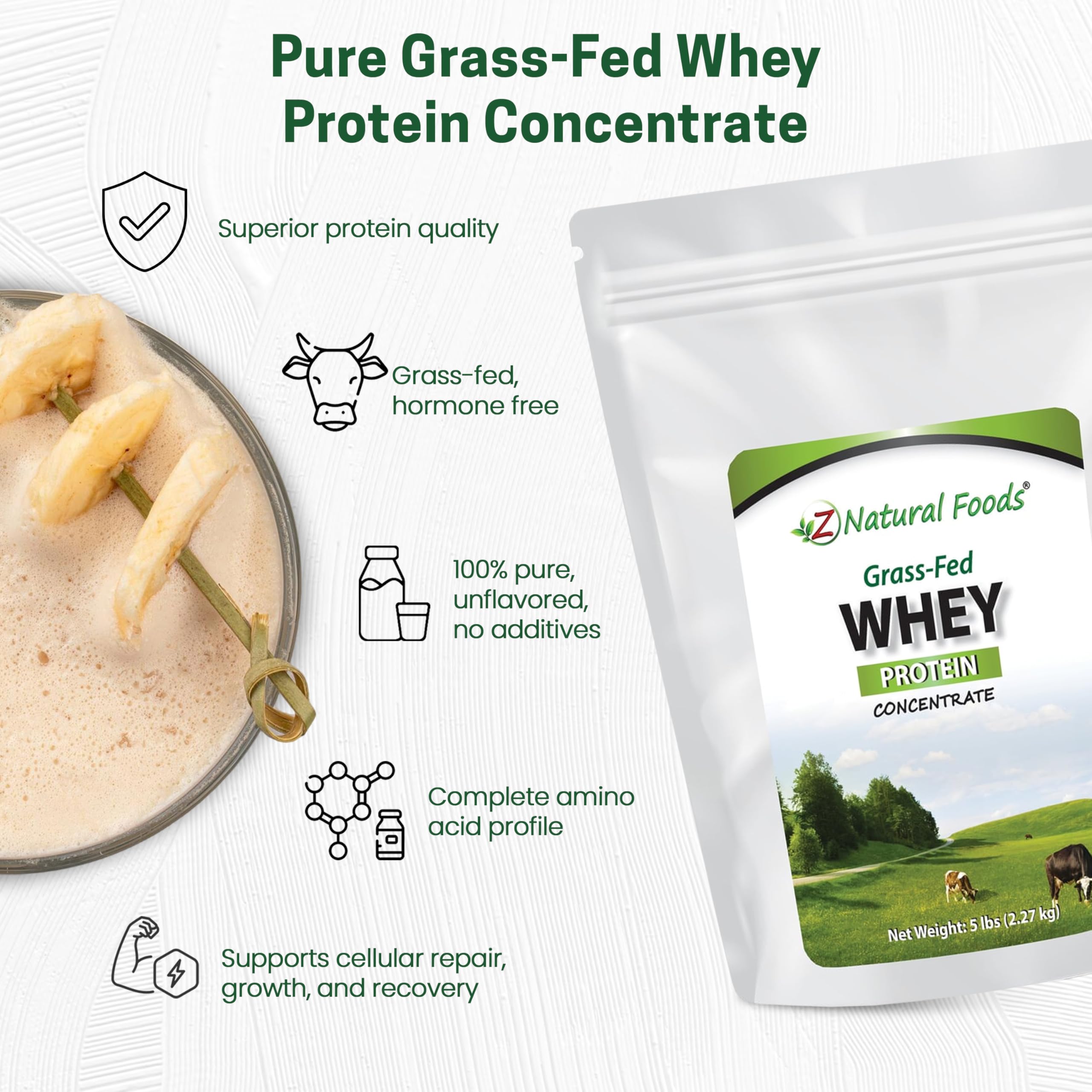 Z Natural Foods whey image with essential amino acids supports recovery.