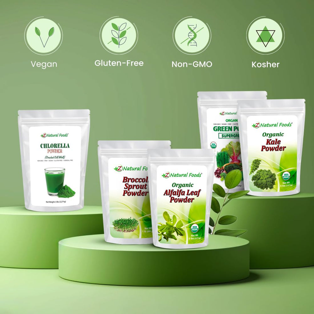 Z Natural Foods Spirulina Powder stirred into yogurt for a protein boost