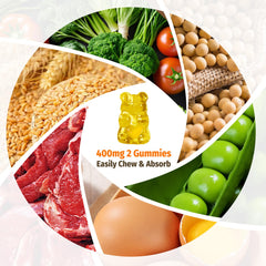 ZA'ZA K ORGANICS Gomitas B2, textura suave, experiencia agradable al comer.