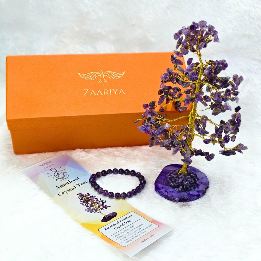 Close-up of ZAARIYA amethyst crystals highlighting natural facets.
