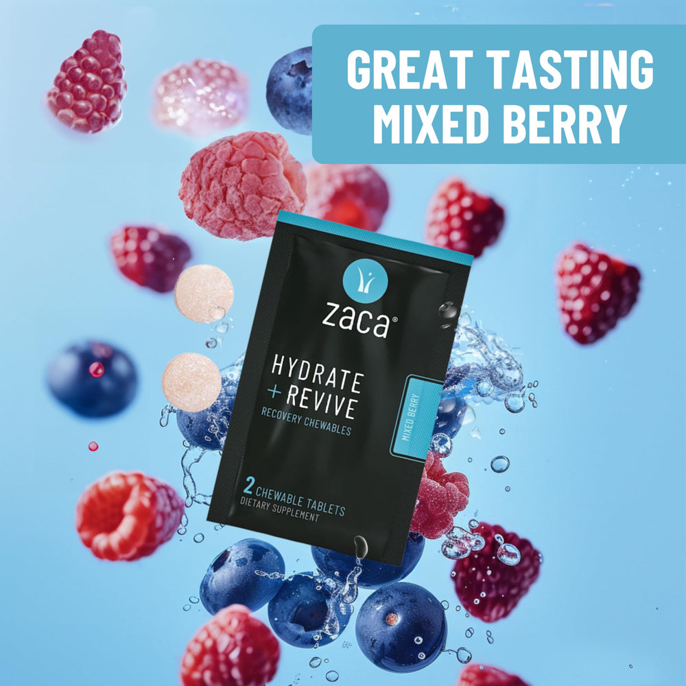 Zaca Recovery taste close-up highlighting pleasant flavor and chewable texture