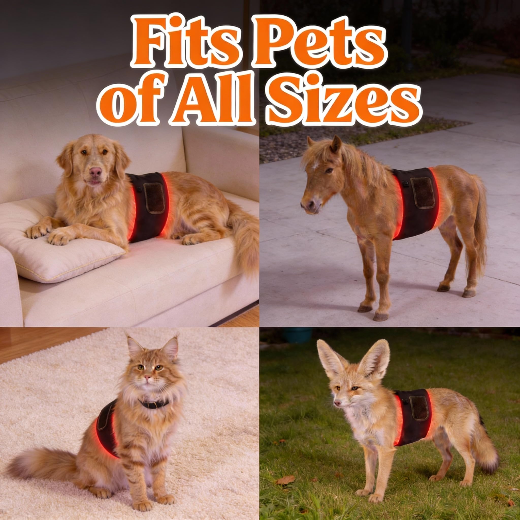 ZAEXAE belt fits dogs cats pigs and birds for versatile care.