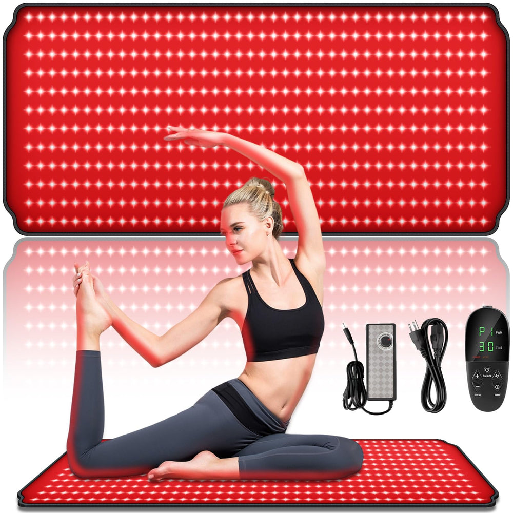 ZAEXAE red light therapy mat with full-body coverage for at-home sessions.