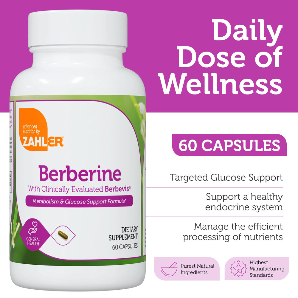 Zahler Berberine phospholipid complex illustration highlighting improved nutrient absorption