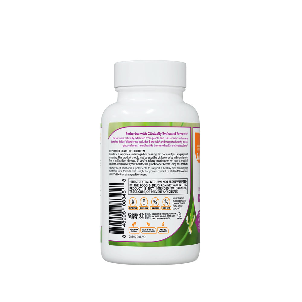 Zahler Berberine image emphasizes metabolism and lipid balance on the go