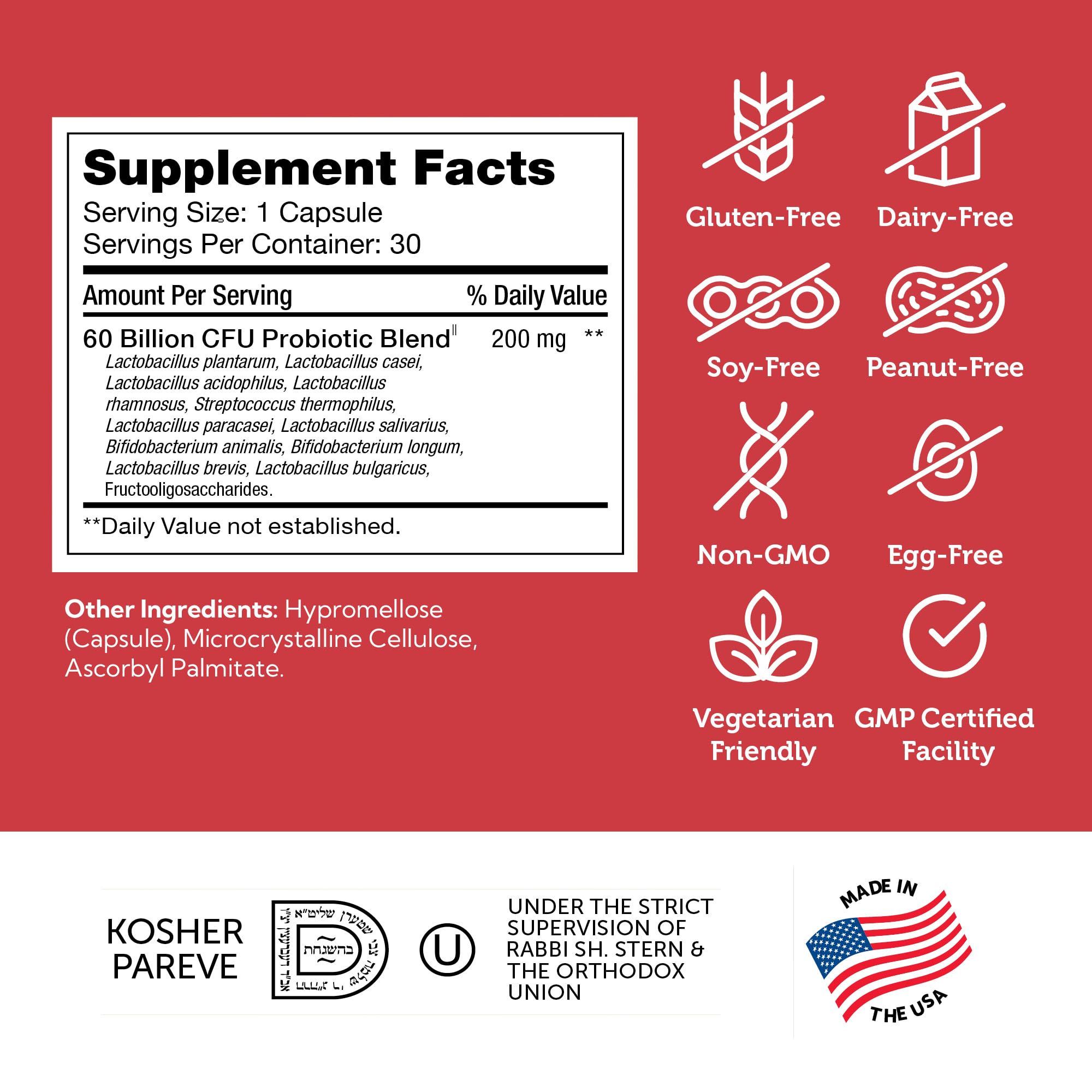 Zahler Biodophilus packaging on table suggests GMP quality.