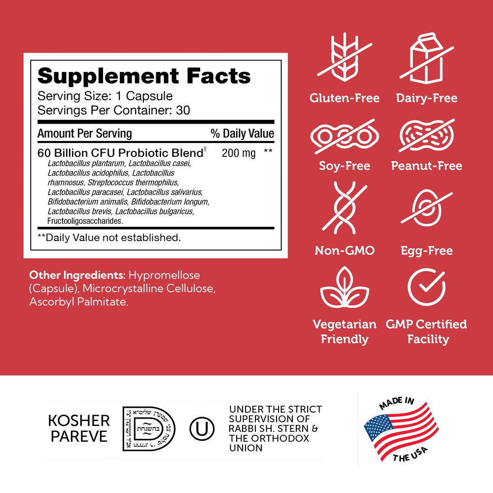 Zahler Biodophilus packaging on table suggests GMP quality.