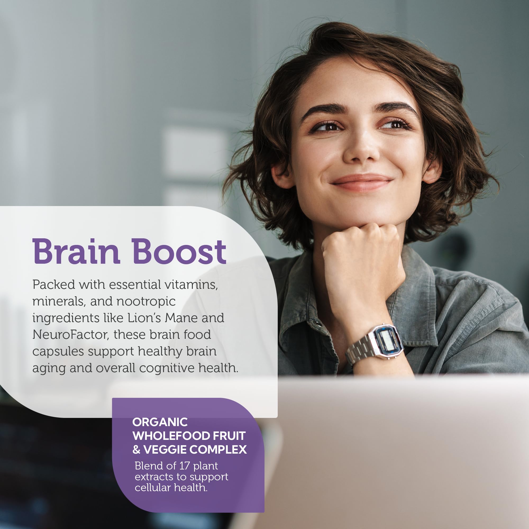 Zahler Brainfood NeuroFactor origin graphic on the package