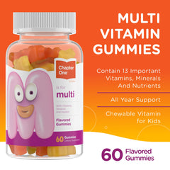 Zahler Chapter One gummies show fruity flavors; a tasty morning routine for kids.