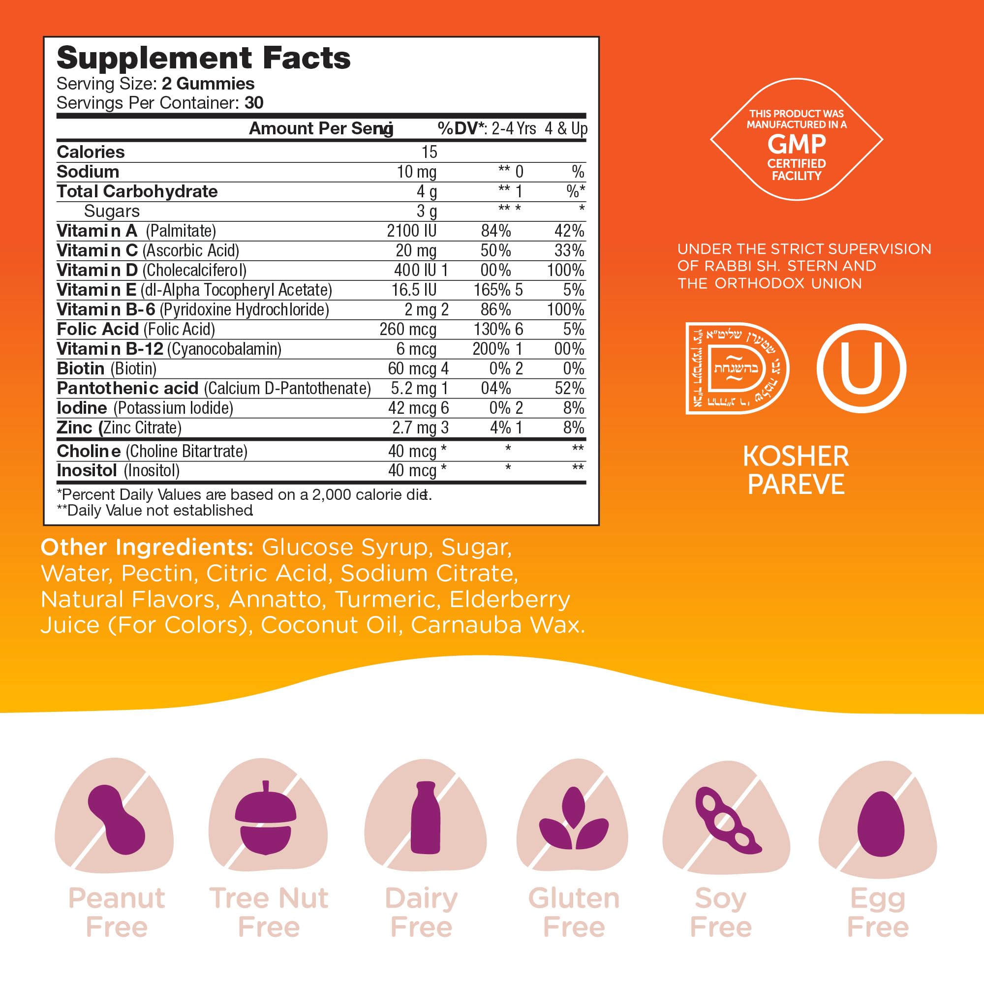 Family-size Zahler Chapter One multivitamin box; value pack for busy households.