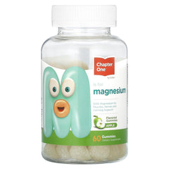 Zahler Chapter One magnesium gummies in apple bottle support daily bone and nerve health.