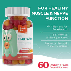 Zahler Chapter One Magnesium Gummies close-up showing fruit texture and chewability
