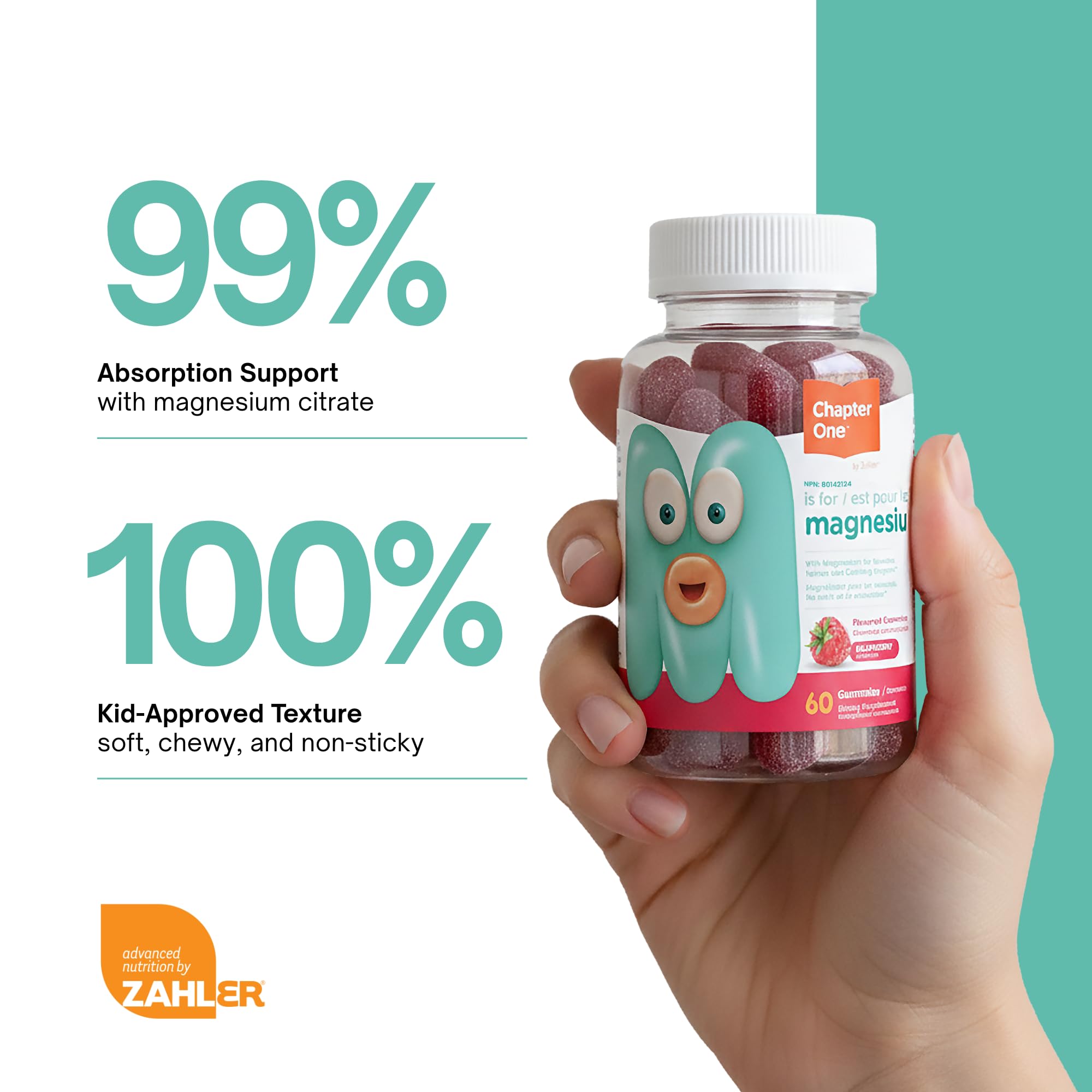 Zahler Chapter One Magnesium Gummies kosher-certified for clean supplementation.