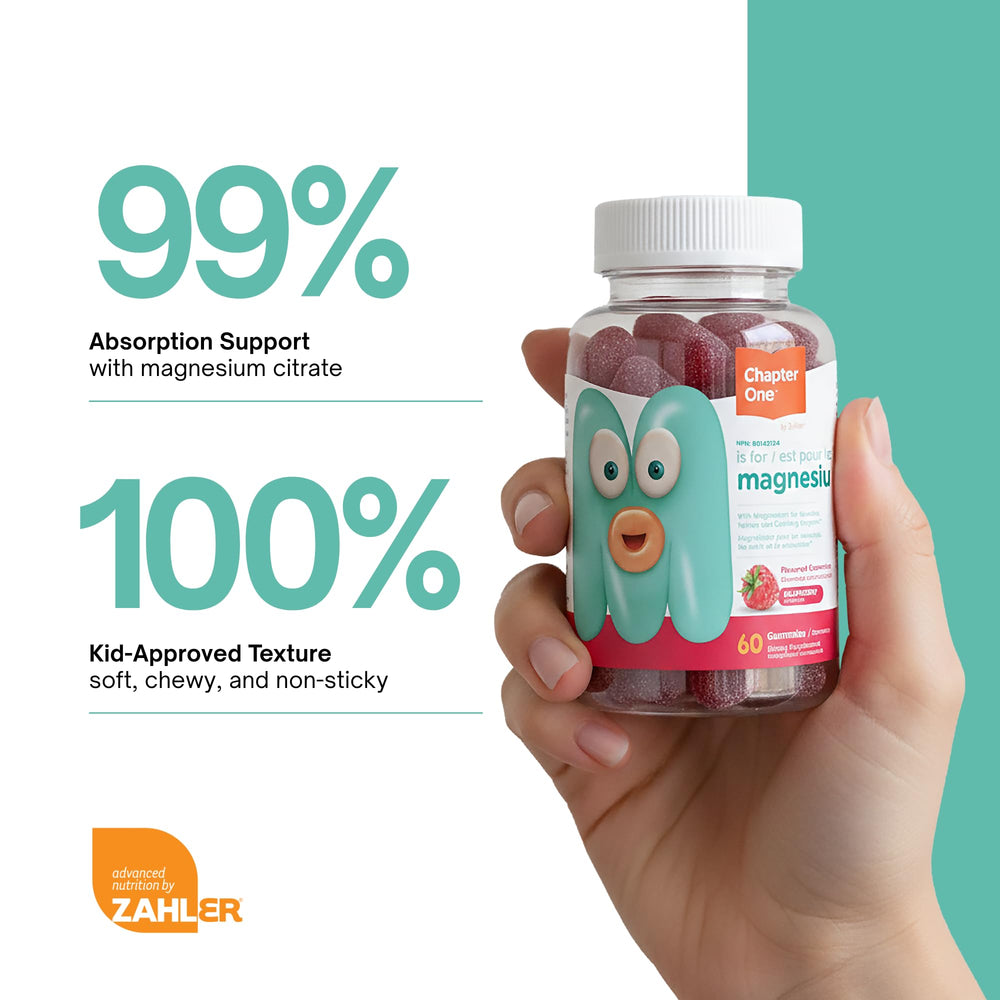 Zahler Chapter One Magnesium Gummies kosher-certified for clean supplementation.