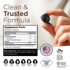 Zahler Chapter One Shilajit Gummies raspberry gummy closeup highlights flavor