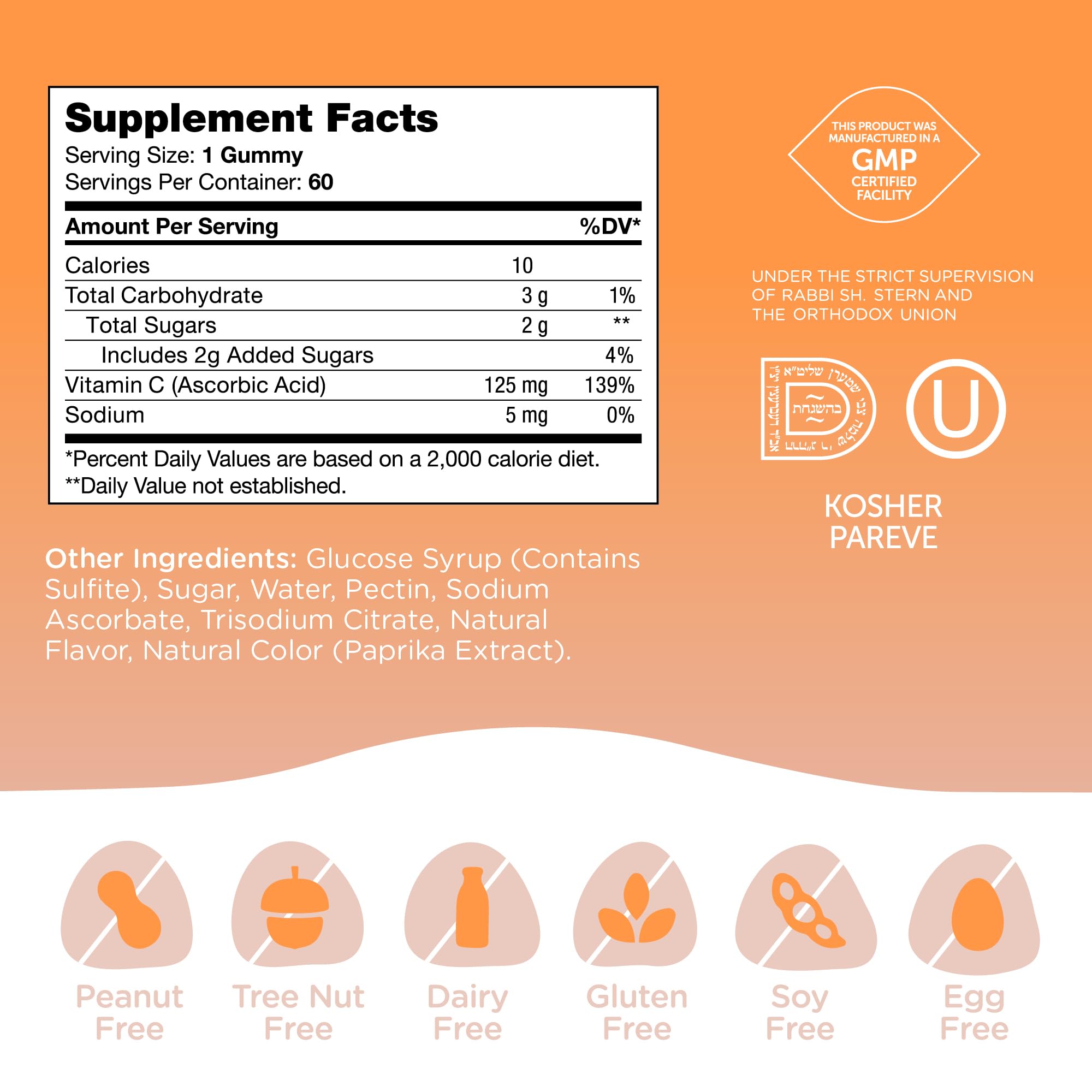 Zahler Chapter One Vitamin C Gummies packaging invites kids and adults