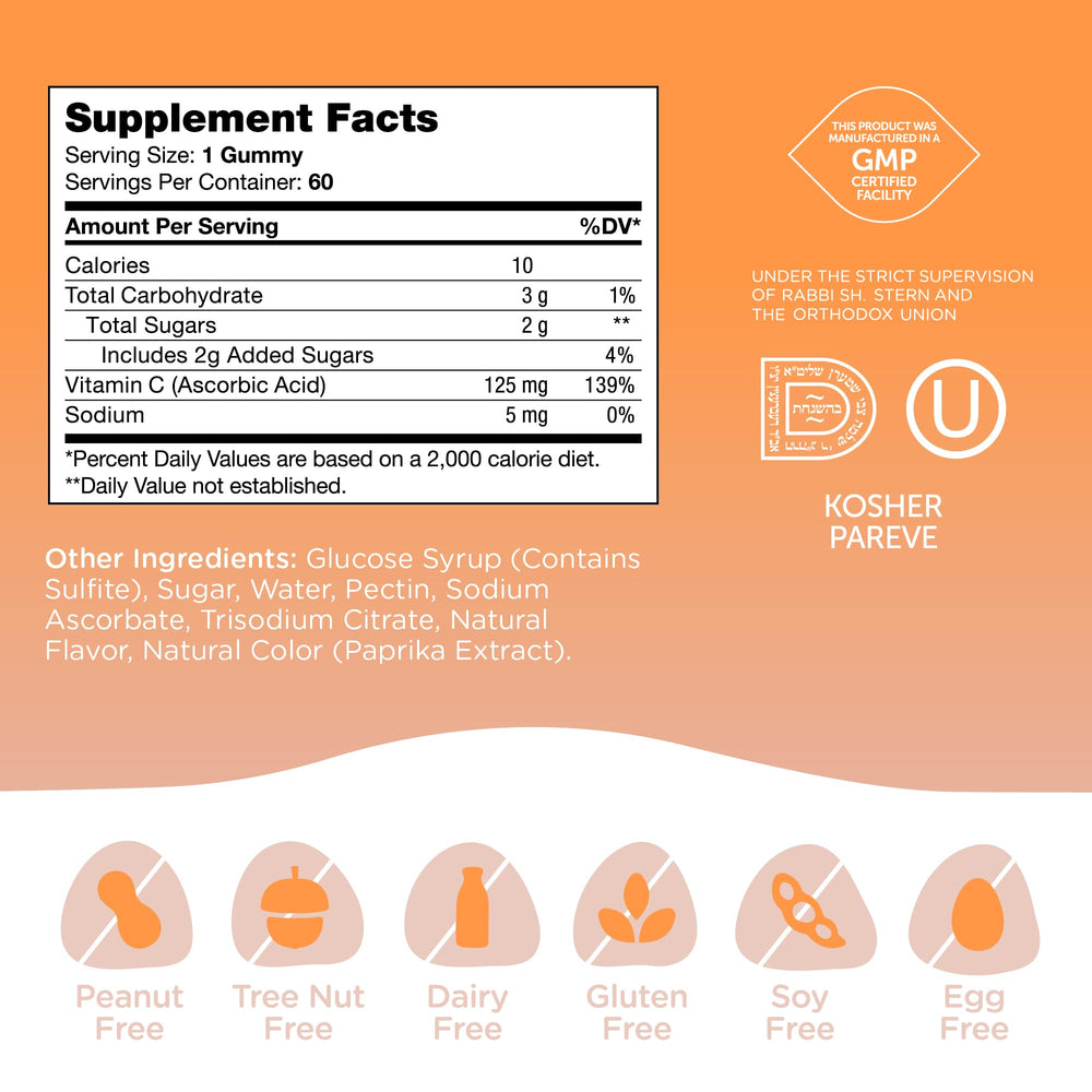 Zahler Chapter One Vitamin C Gummies packaging invites kids and adults